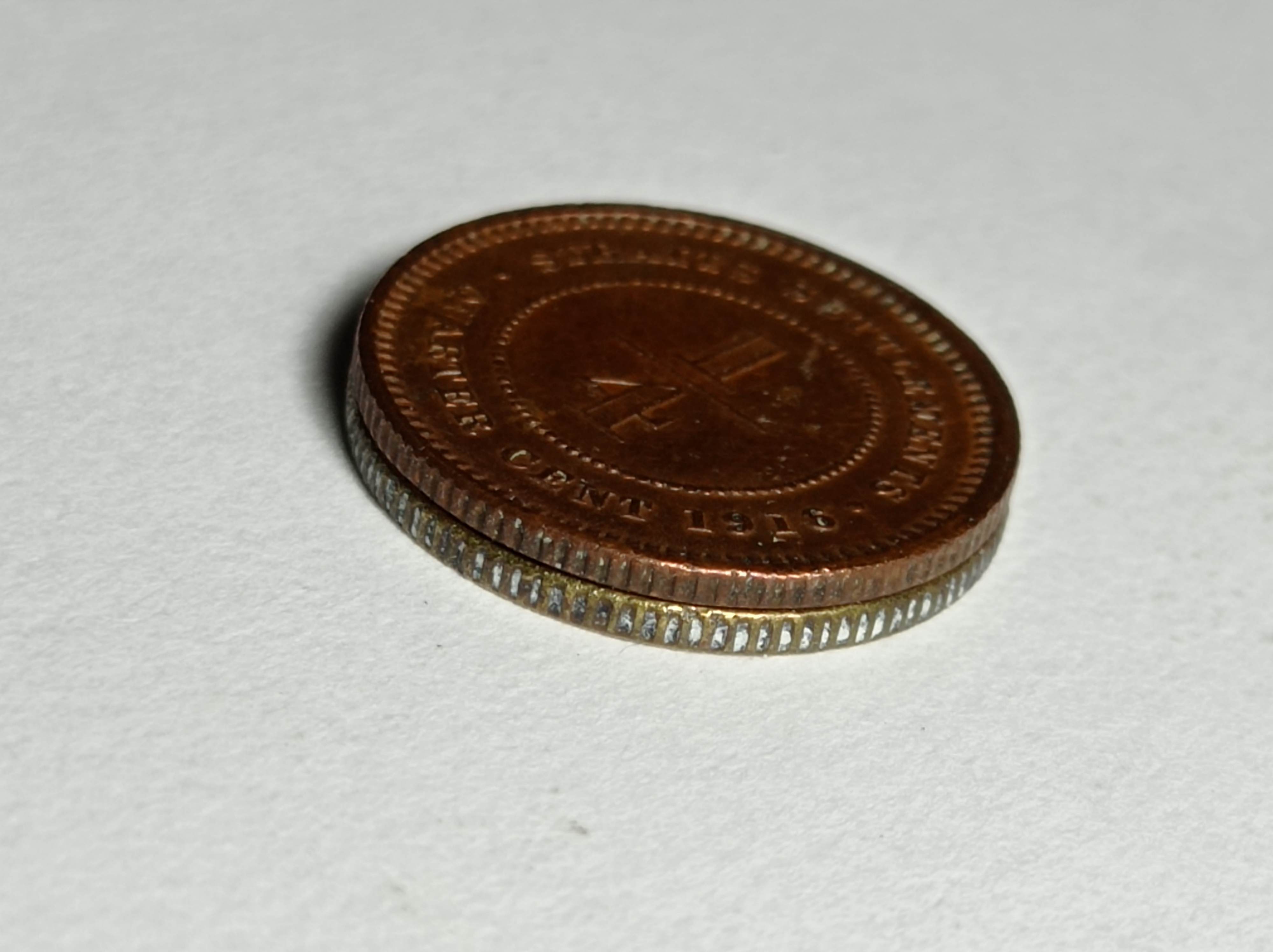 1927-Straits-Settlements-King-George-V-Silver-10�-Coin-Struck-In-Bronze?